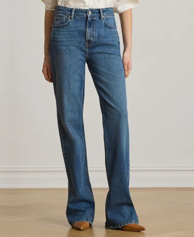Ralph Lauren Women's High-rise Straight Jeans In Blue