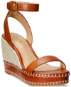 Ralph Lauren Hilarie Burnished Leather Espadrille