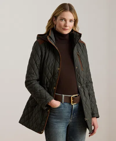 Ralph Lauren Women's Hooded Anorak Quilted Coat