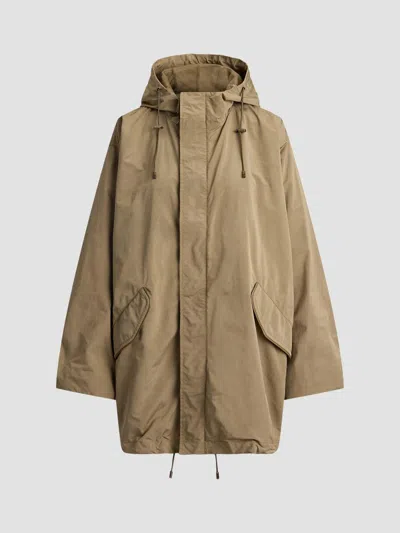 Ralph Lauren Women's Hurston Peached Hooded Raincoat In Brown