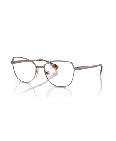 Ralph Lauren Women's Irregular Eyeglasses, Ra6058 In Shiny Rose Gold
