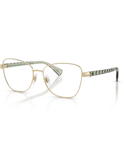 Ralph Lauren Women's Irregular Eyeglasses, Ra6064 In Gold