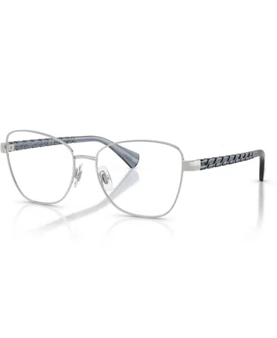 Ralph Lauren Women's Irregular Eyeglasses, Ra6064 In Silver
