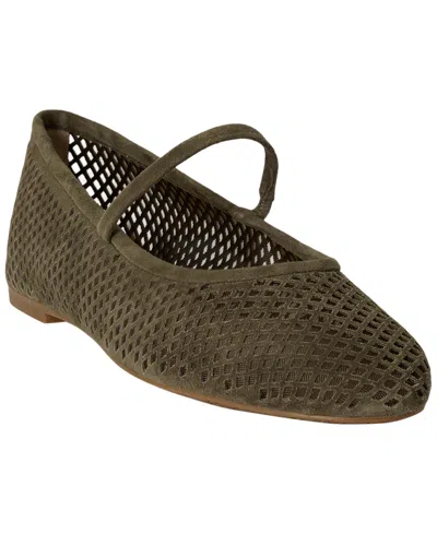 Ralph Lauren Women's Jayna Perforated Mary Jane Flats In Green