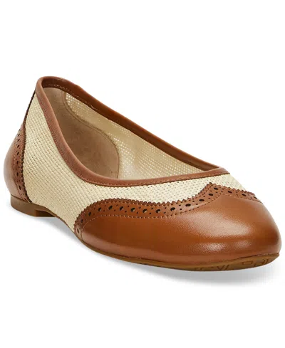 Ralph Lauren Women's Jayna Wingtip Ballet Flats