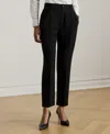 Ralph Lauren Women's Knee Patch Detail High Rise Pants In Black