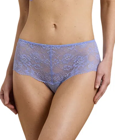 Ralph Lauren Women's Lace Hipster Brief Underwear 4l0029 In Soft Hydrangea