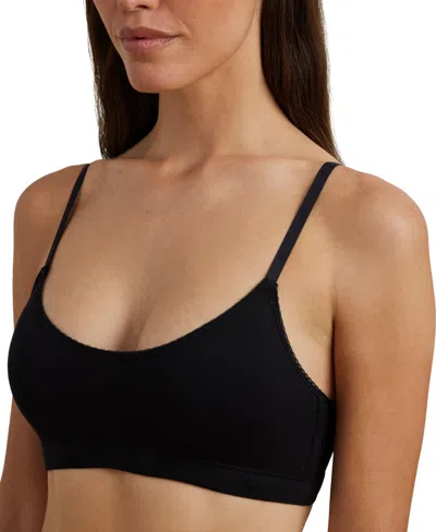 Ralph Lauren Women's Lace-trim Bralette 4l0211 In Black