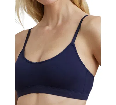 Ralph Lauren Women's Lace-trim Bralette 4l0211 In Navy
