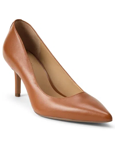 Ralph Lauren Women's Lanette Pointed Toe Pumps In Lauren Tan Leather