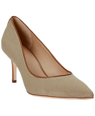 Ralph Lauren Women's Lanette Washed Canvas Slip-on Pumps In Light Agave,lauren Tan