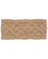 Ralph Lauren Women's Large Cable Headband In Brown