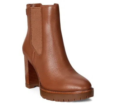 Ralph Lauren Women's Layne Chelsea Booties In Brown