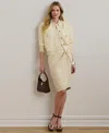 Ralph Lauren Women's Linen-blend Twill Wrap Skirt In Yellow