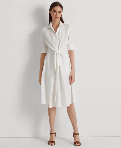 Ralph Lauren Women's Linen Shirtdress, Regular & Petite In White