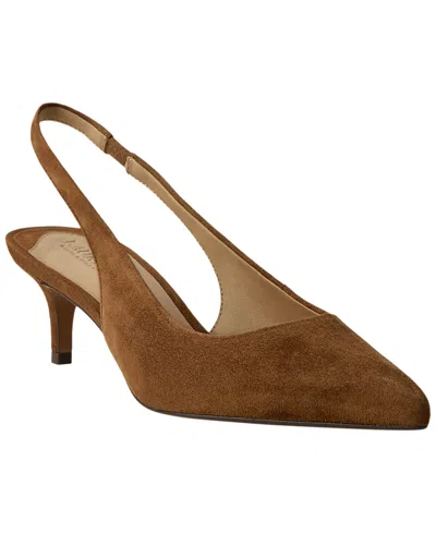 Ralph Lauren Women's Lolah Ii Slingback Pumps In Light Tobacco Suede