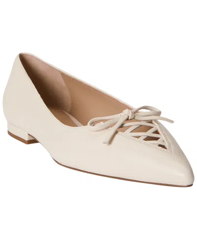 Ralph Lauren Londyn Lace-up Nappa Leather Ballet Flats In Multi