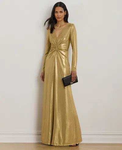 Ralph Lauren Women's Long-sleeve Dress In Gold