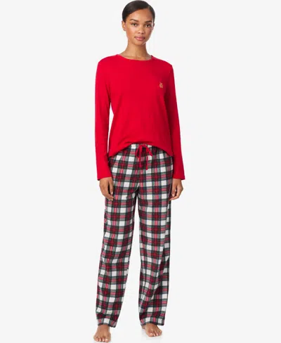 Ralph Lauren Women's Long Sleeve Pajama Set In Multi