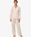 Ralph Lauren Women's Long Sleeves Notch Collar Pajama Set In White