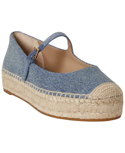 Ralph Lauren Women's Luize Mary Jane Round Toe Espadrilles In Blue