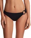 Ralph Lauren Lauren  Macramé Ring Bikini Bottoms In Black