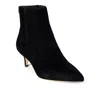 Ralph Lauren Mckay Suede Bootie Heel In Black