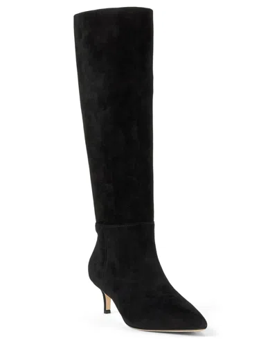 Ralph Lauren Women's Mckay Kitten-heel Tall Boots In Black