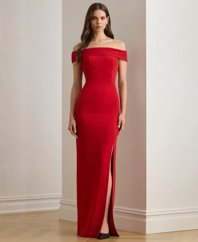 Ralph Lauren Women's Off-the-shoulder Maxi Dress In Red