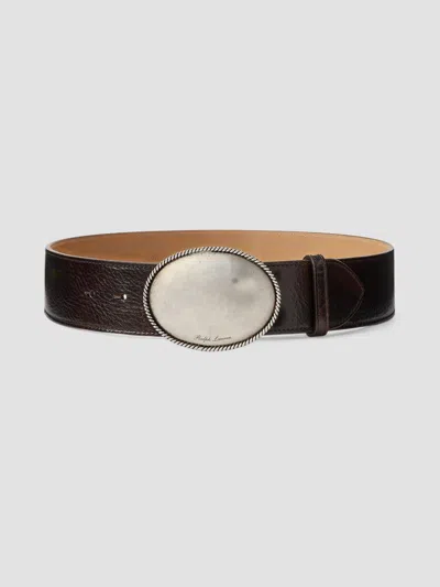 Ralph Lauren Women's Pin-buckle Leather Belt In Brown