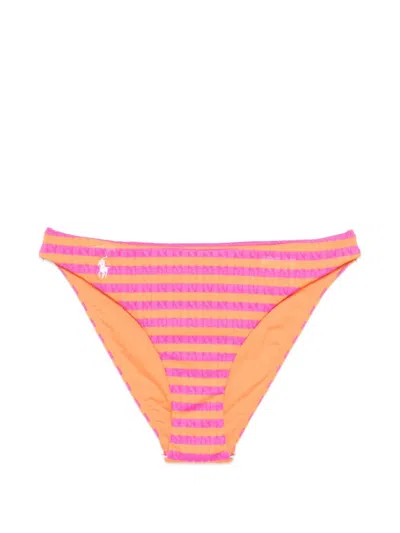 Ralph Lauren Pink Striped Logo Bikini