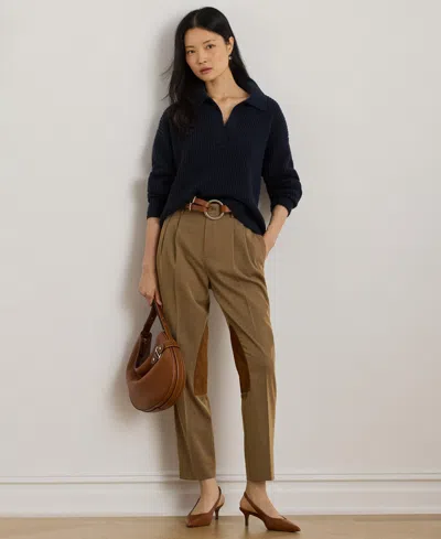 Ralph Lauren Women's Pleat Detail Cropped Pants In Multi