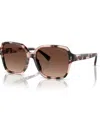 Ralph Lauren Women's Polarized Sunglasses, Gradient Polar Ra5304u In Shiny Pink Havana