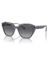 Ralph Lauren Women's Polarized Sunglasses, Ra5315u In Transparent Gray
