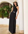 Ralph Lauren Black Lefora Sleeveless Dress In Black,cream