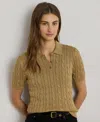 Ralph Lauren Women's Polo Sweater In Gold