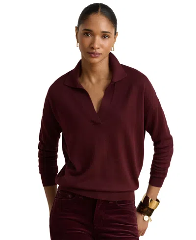 Ralph Lauren Women's Polo V-neck Long-sleeve Sweater In Multi