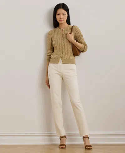 Ralph Lauren Women's Ponte Ankle Pants In Brown