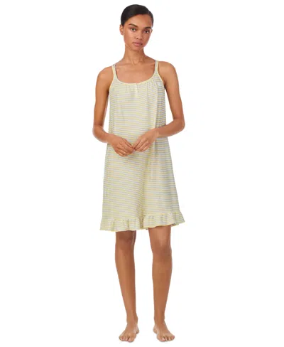 Ralph Lauren Women's Printed Double-strap Nightgown In Yellow Print