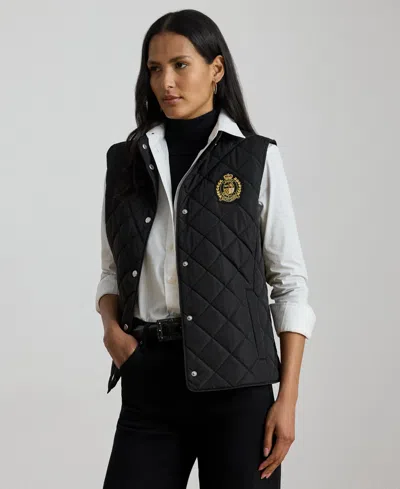 Ralph Lauren Women's Quilted Vest In Black