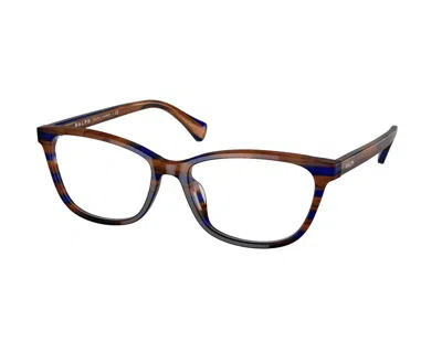 Ralph Lauren Women's Ra7133u Eyeglasses In Striped Brown Blue