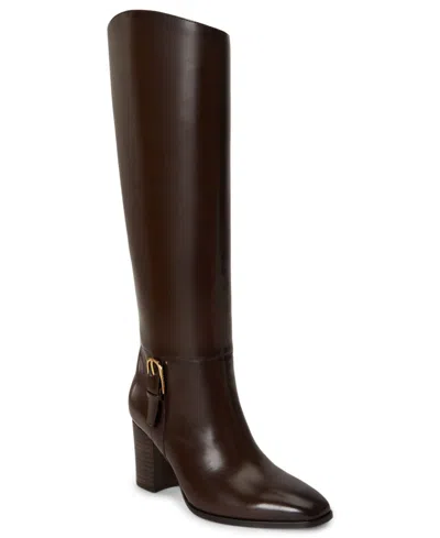 Ralph Lauren Women's Raelynn Square Toe Tall Boots In Brown