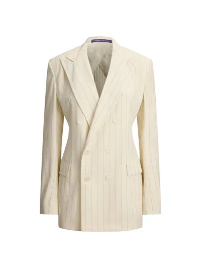 Ralph Lauren Women's Ramona Striped Wool-blend Jacket In Neutral