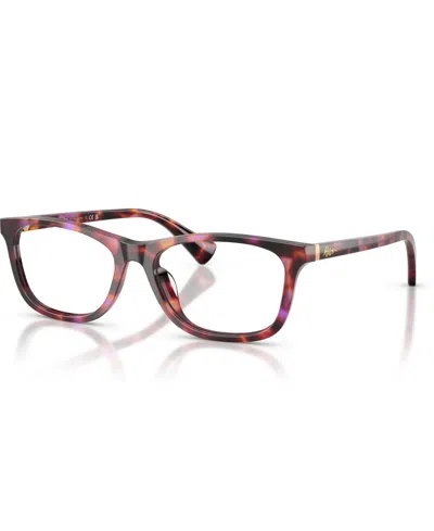 Ralph Lauren Women's Rectangle Eyeglasses, Ra7179u In Burgundy