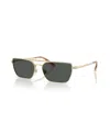 Ralph Lauren Western Rectangle Sunglasses In Gold