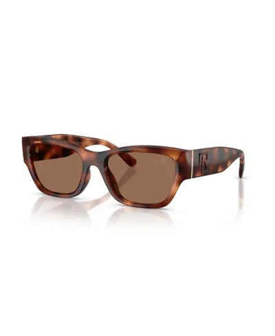 Ralph Lauren Women's Rectangle Sunglasses, Rl8240u In Brown
