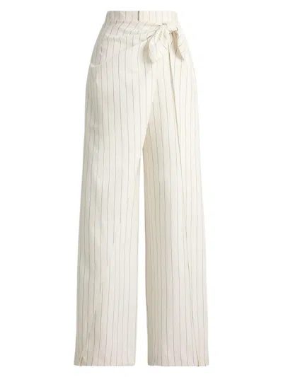 Ralph Lauren Rennie Striped Washed Pant In White