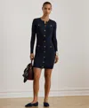 Ralph Lauren Women's Rib-knit Sweater Dress In Blue