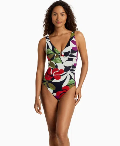 Ralph Lauren Women's Ring Tank One-piece Swimsuit In Multi
