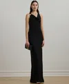 Ralph Lauren Women's Ring-trim Jersey Cowlneck Gown